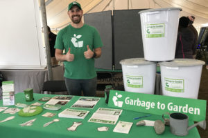 Garbage to garden table