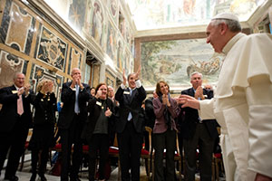 Pope Francis with UND coalition