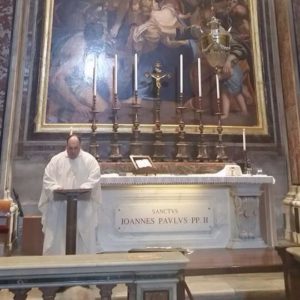 Mass at JPII Altar